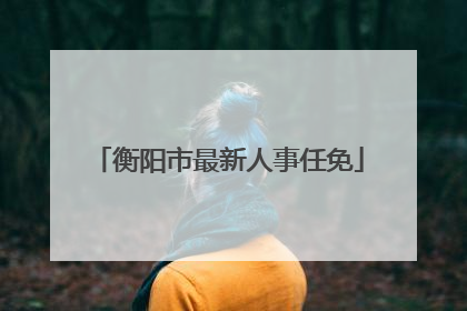 衡阳市最新人事任免