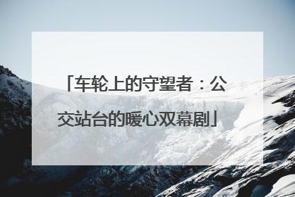 车轮上的守望者：公交站台的暖心双幕剧