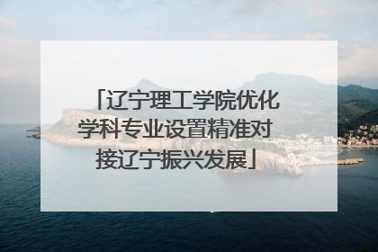 辽宁理工学院优化学科专业设置精准对接辽宁振兴发展