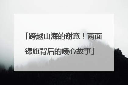 跨越山海的谢意！两面锦旗背后的暖心故事