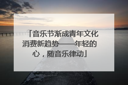 音乐节渐成青年文化消费新趋势——年轻的心，随音乐律动