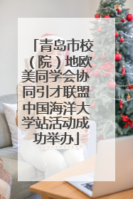 青岛市校（院）地欧美同学会协同引才联盟中国海洋大学站活动成功举办