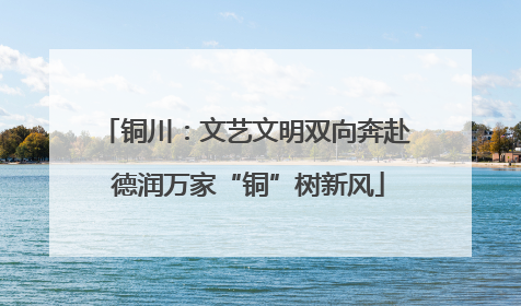 铜川：文艺文明双向奔赴 德润万家“铜”树新风