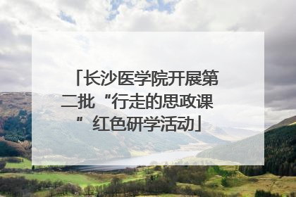 长沙医学院开展第二批“行走的思政课”红色研学活动