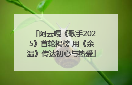 阿云嘎《歌手2025》首轮揭榜 用《余温》传达初心与热爱