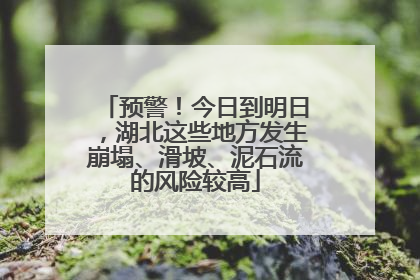 预警！今日到明日，湖北这些地方发生崩塌、滑坡、泥石流的风险较高