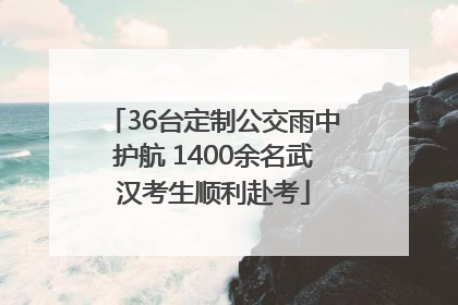 36台定制公交雨中护航 1400余名武汉考生顺利赴考