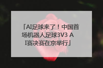 AI足球来了！中国首场机器人足球3V3 AI赛决赛在京举行